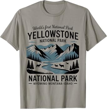 Yellowstone National Park World's First National Park T-Shirt