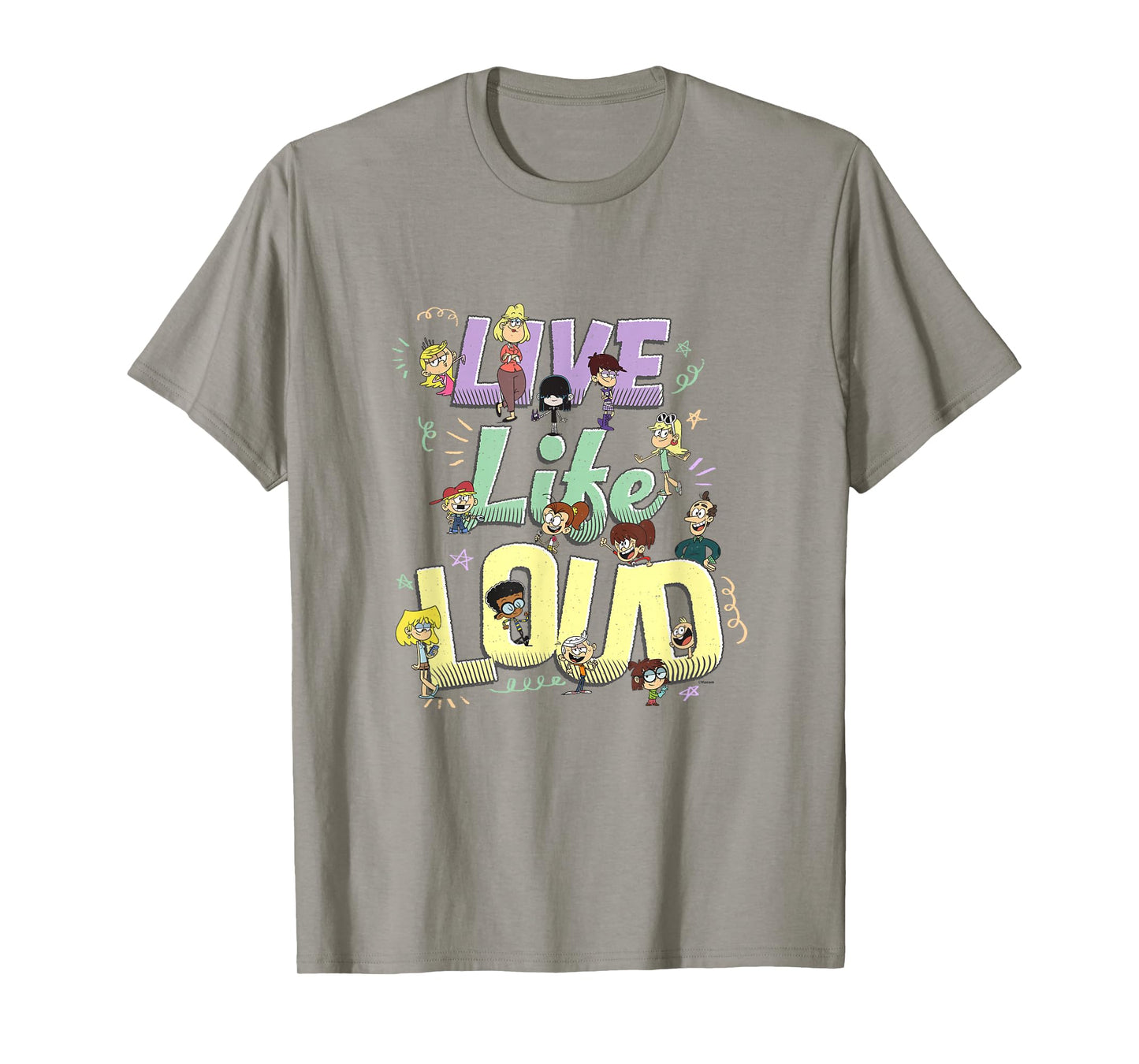 The Loud House Live Life Loud Vintage Group Logo T-Shirt