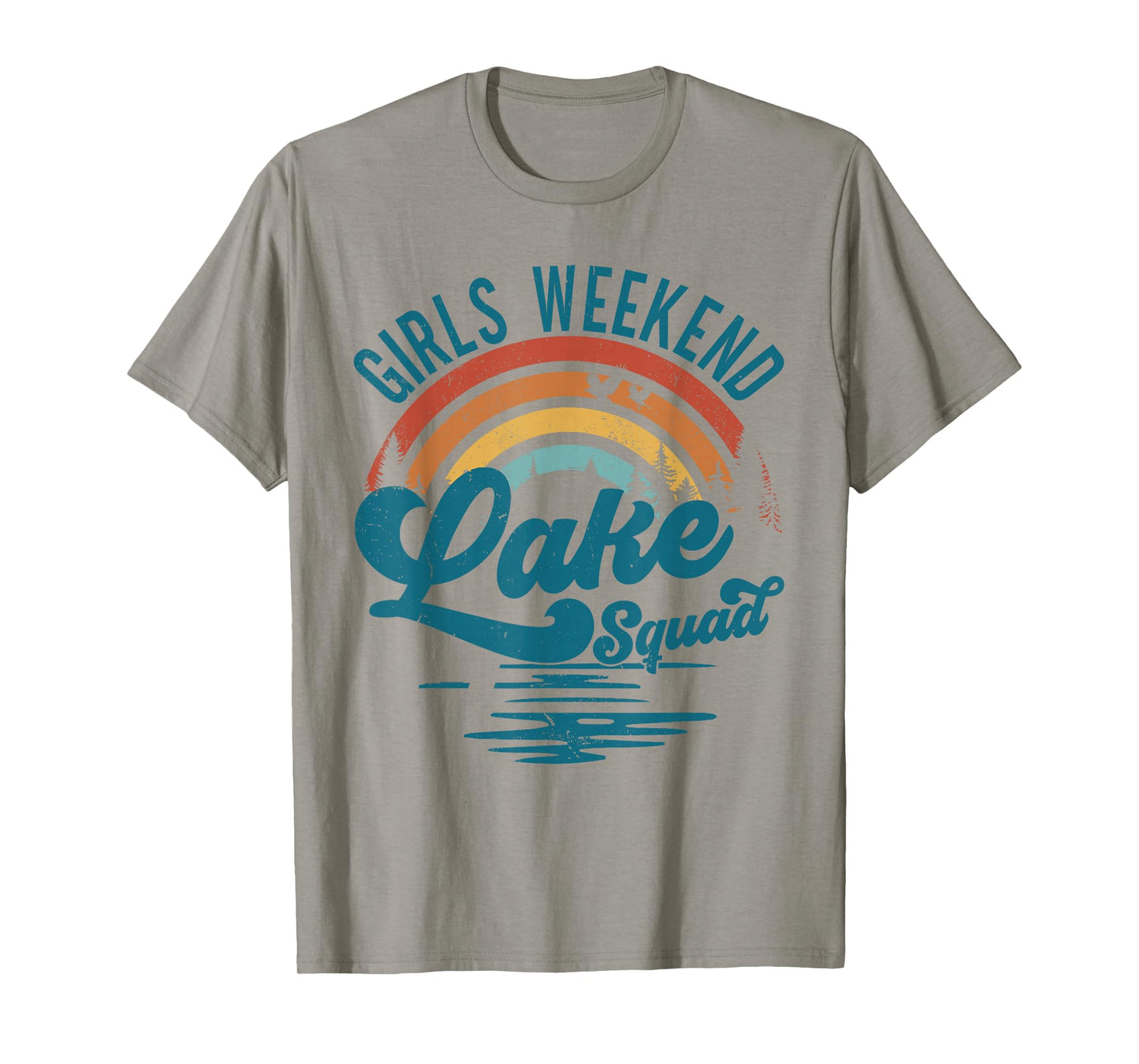 Girls Weekend Girls Trip Mother Daughter Rainbow Lake Squad T-Shirt
