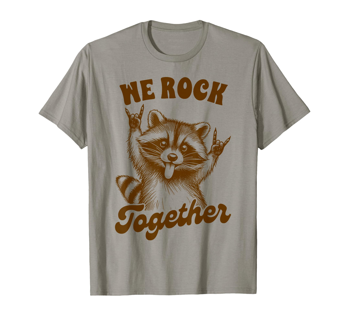Rock n Roll Music Band Racoon Musician We Rock A Together T-Shirt