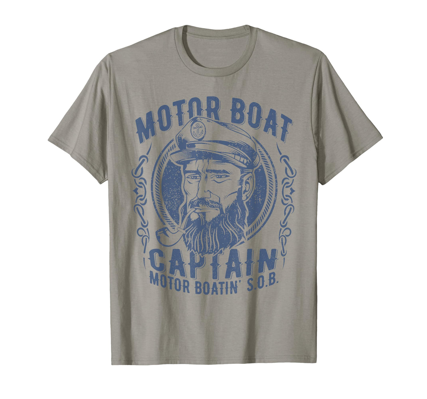 Motor Boat Captain Funny Pontoon Boating Motor Boatin Lake T-Shirt