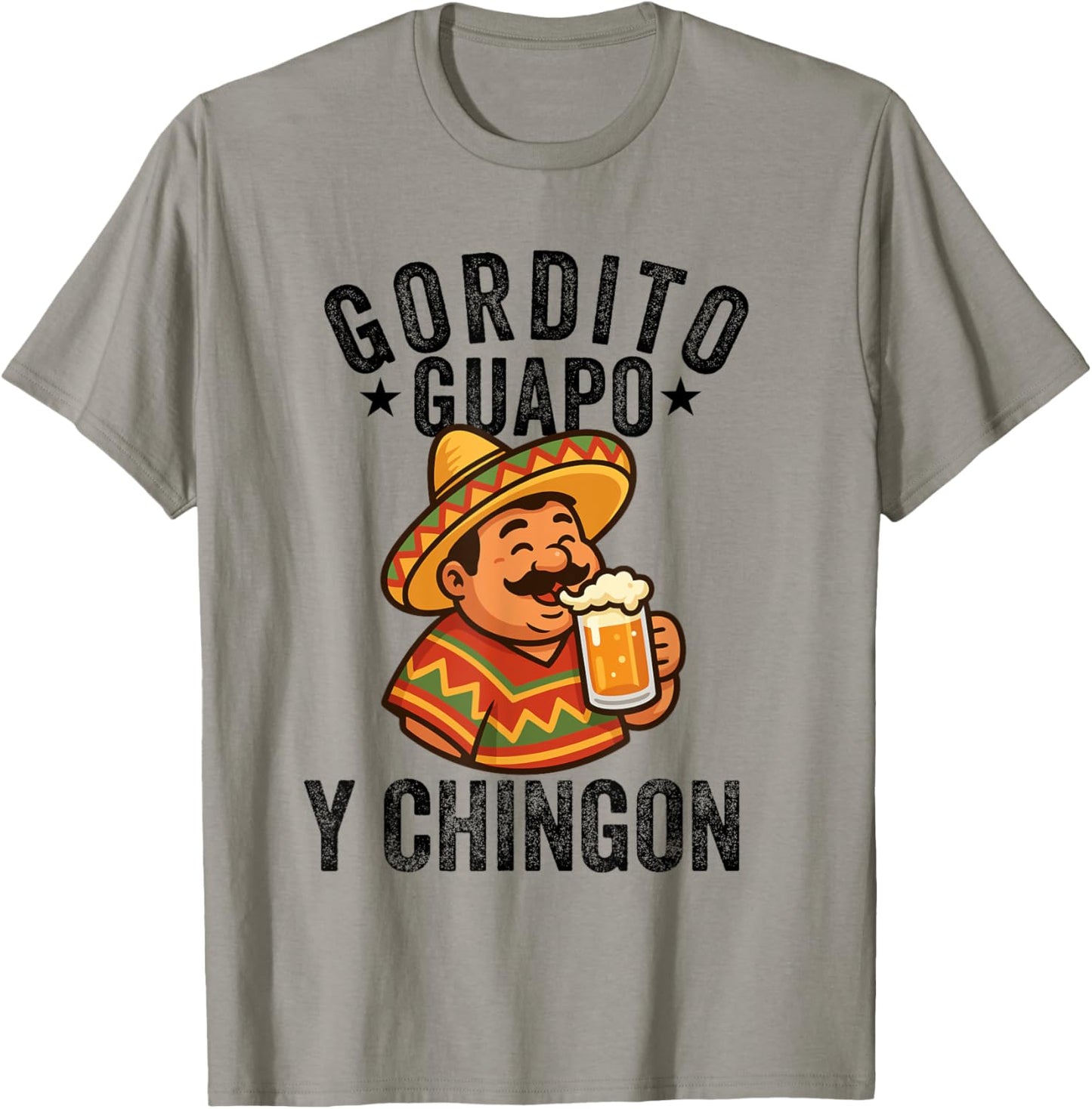 gordito guapo y chingon camisa papa mexicano mexican dad T-Shirt