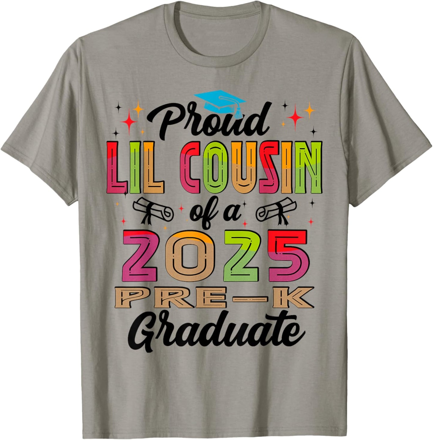 Proud Lil Cousin Of 2025 Pre-K Graduate Father’s Day T-Shirt