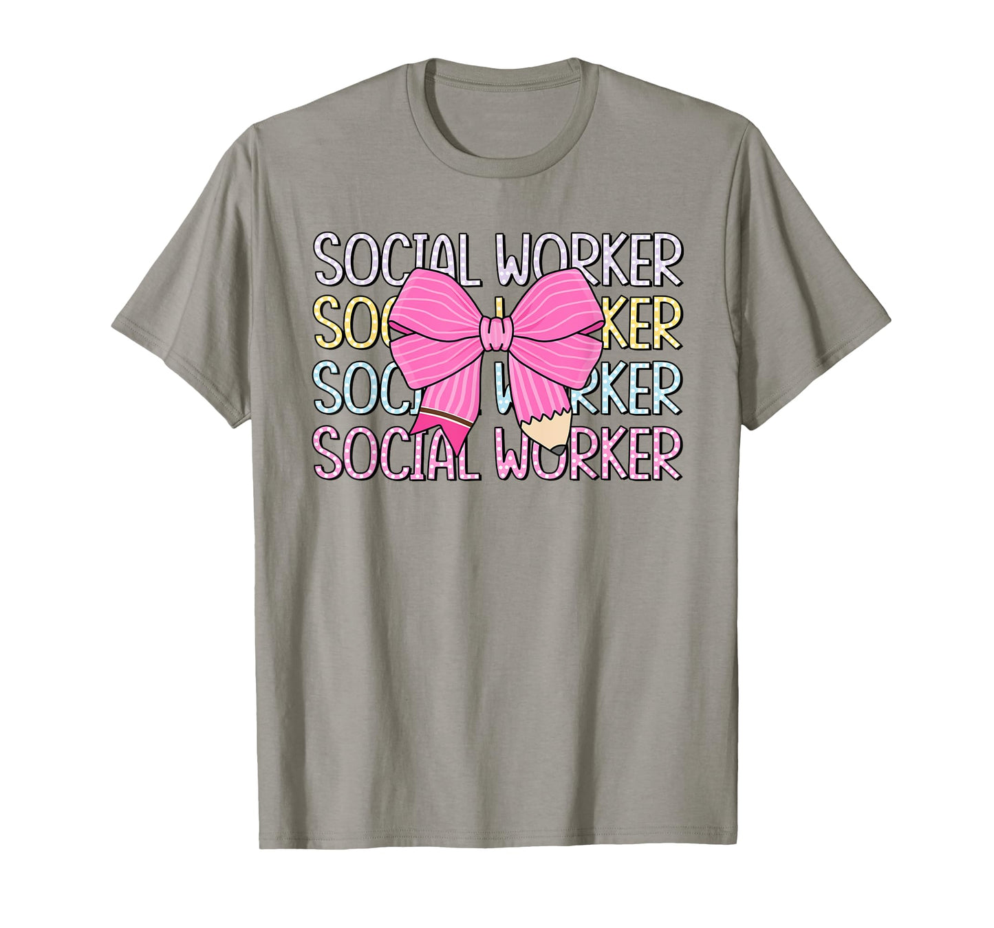 Retro Social Worker Coquette Bow Dalmatian Back To School T-Shirt