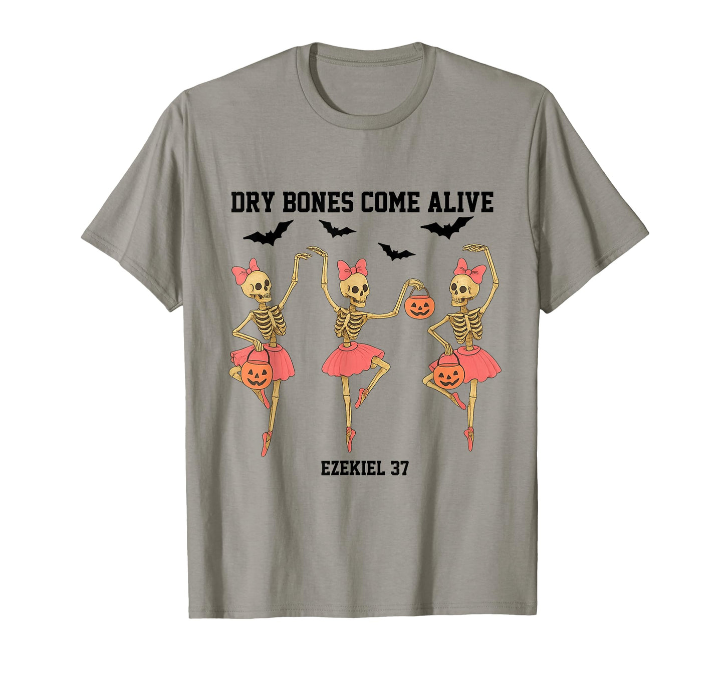 Dancing Skeleton Dry Bones Come Alive Christian Halloween T-Shirt