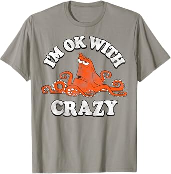 Disney Pixar Finding Dory Hank I'm Ok With Crazy Vintage T-Shirt