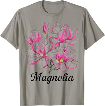 Magnolia Flower Botanical Garden Southern Charm Gift T-Shirt