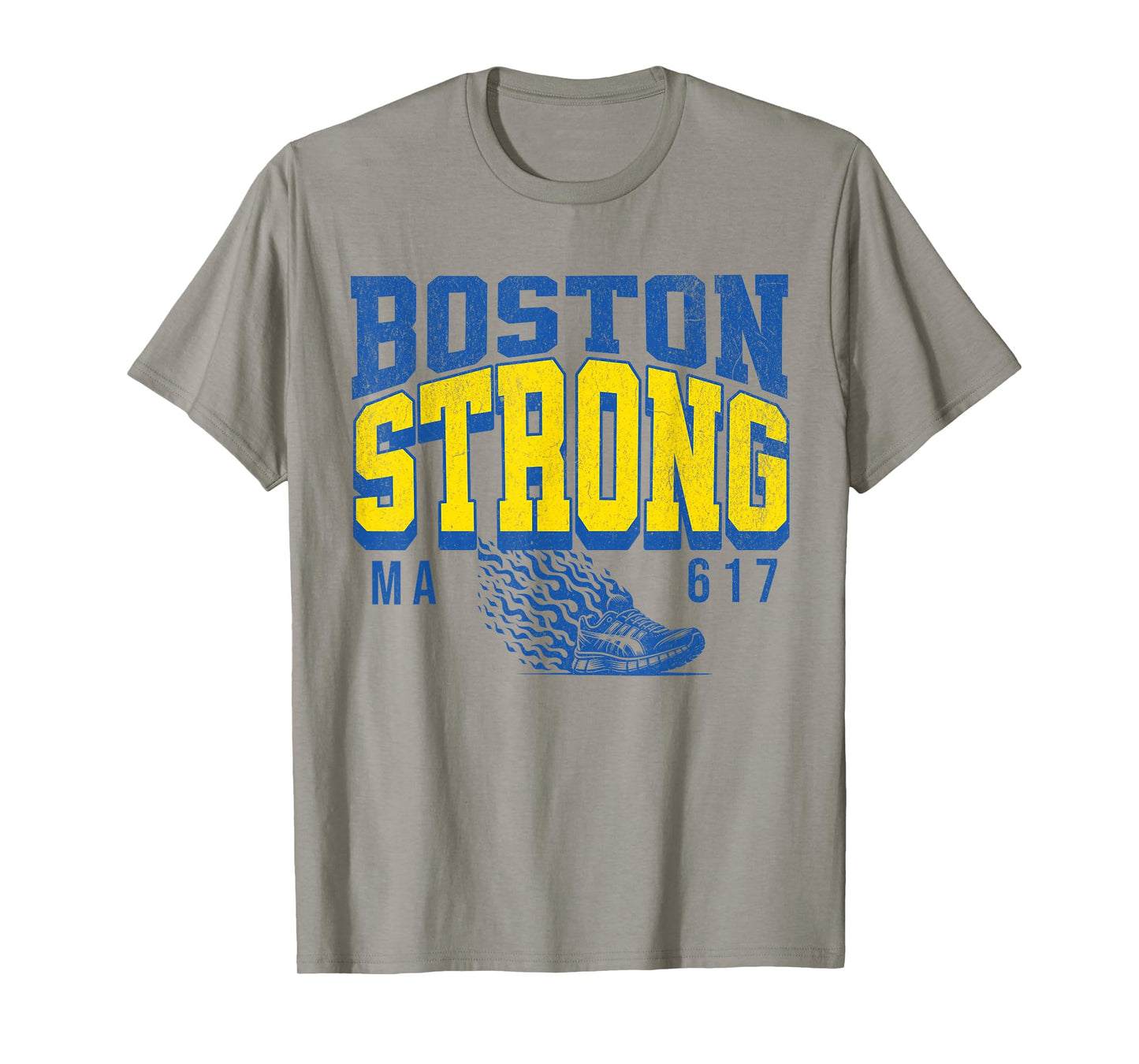 Boston Strong Massachusetts runners club Marathon running T-Shirt