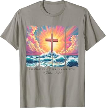 The Cross Has Spoken I'm Forgiven Bible Verse Scipture Faith T-Shirt