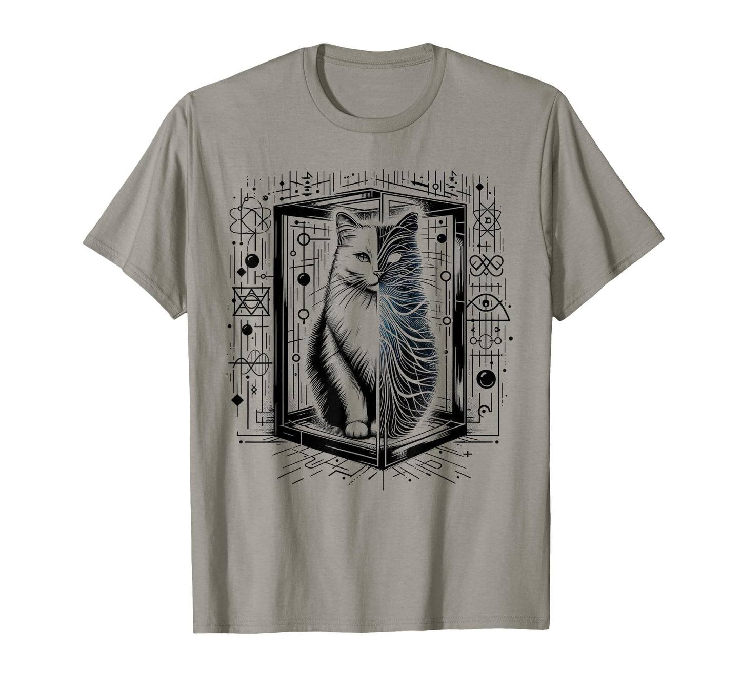 Funny Physics Schrödinger's cat in a Box Quantum Physics T-Shirt