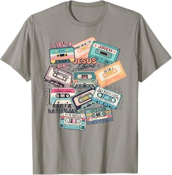 Jesus Anthems Christian Cassette Tape God Music T-Shirt