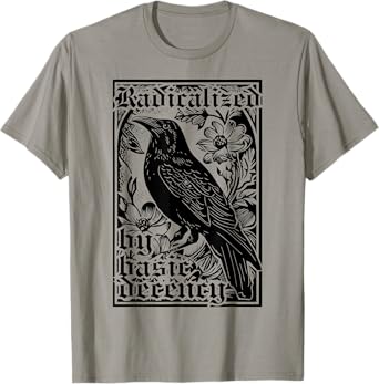 Radicalized by Basic Decency Crow Vintage T-Shirt