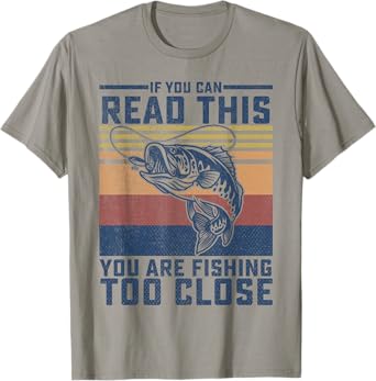 Funny Fishing Bass Fish Fisherman Gifts for Boys Kids Men T-Shirt