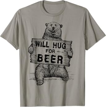 Bear Hug For Beer Vintage Rustic T-Shirt