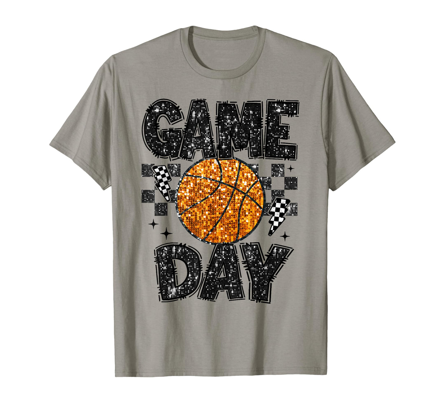 Game Day Basketball Life Cute Mama Mom Matching Retro T-Shirt