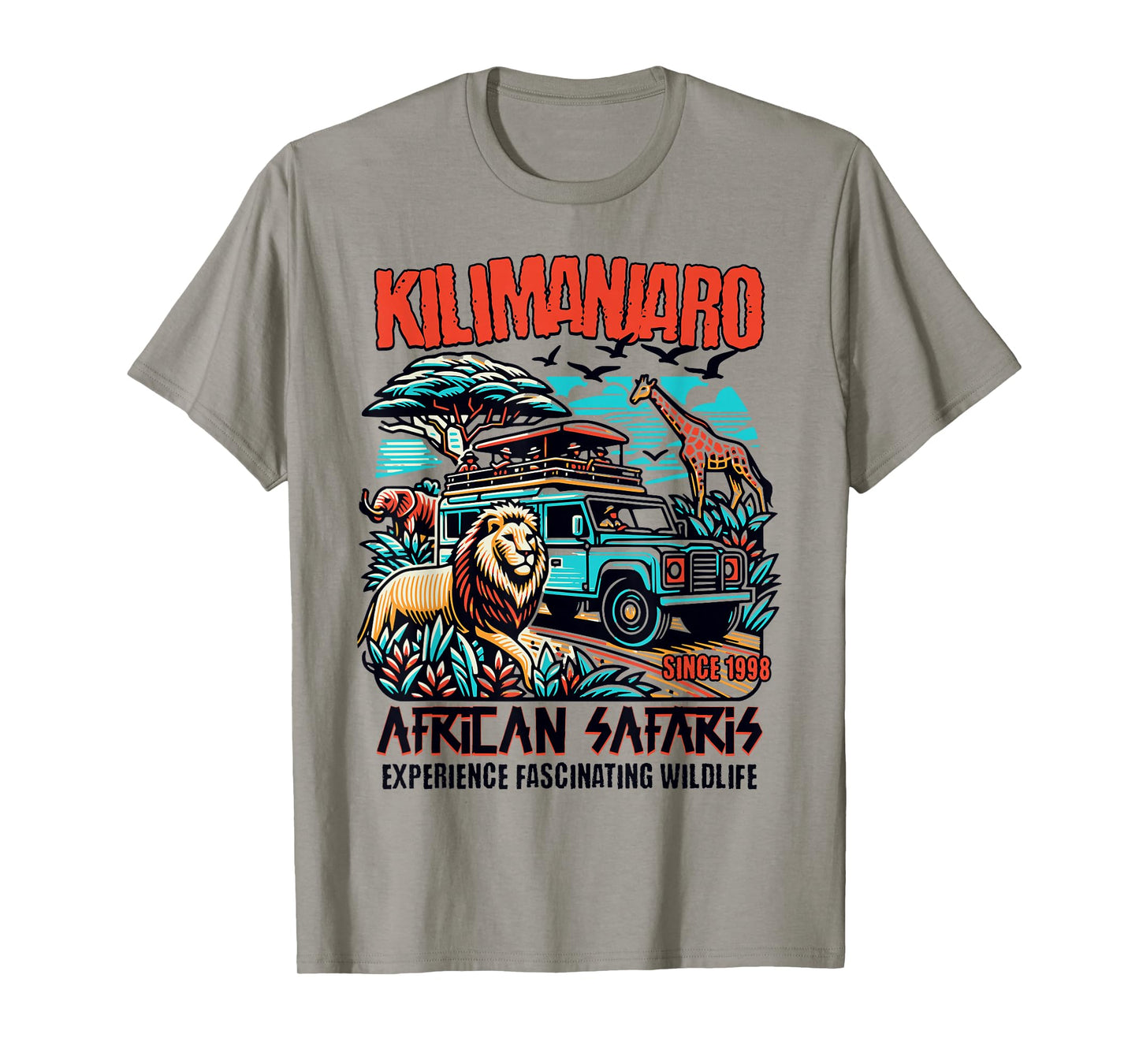 Kilimanjaro, African Safari, Animals, Theme Park Attraction T-Shirt