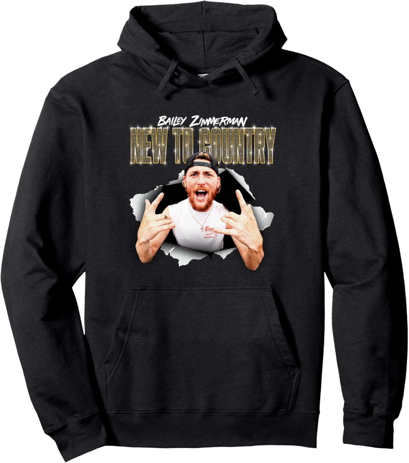 Bailey Zimmerman New to Country Tour Pullover Hoodie