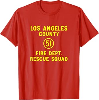 Truck Side 51 Emergency Squad Logo Essential Emergency 51 T-Shirt