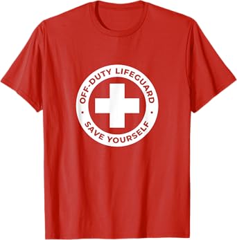Off-Duty Lifeguard - Red T-Shirt
