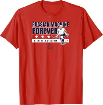 Alexander Ovechkin - Russian Machine Forever - DC Hockey T-Shirt