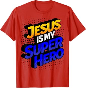 Jesus Is My Superhero Comic Book Christian T-Shirt