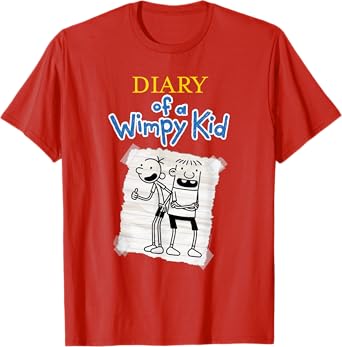 Diary of a Wimpy Kid Best Friends Sketch with Logo Funny T-Shirt