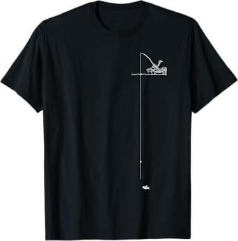 Fishing Pocket Design T-Shirt