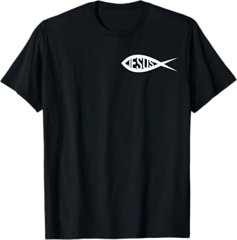 Ichthys Baptism Sign The Jesus Fish Tee Christian Babtized T-Shirt