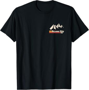 Retro Bryson City NC North Carolina Smoky Mountains T-Shirt