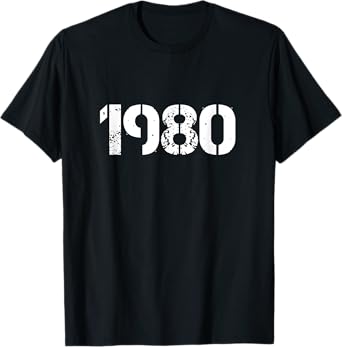 Vintage Retro 1980 Birthday T-Shirt