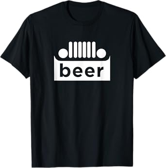 Upside Down Truck Beer Alcohol Funny Joke Drinking T-Shirt