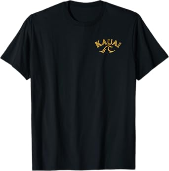 Kauai Wave Front Back Surf chicken rooster ocean beauty T-Shirt