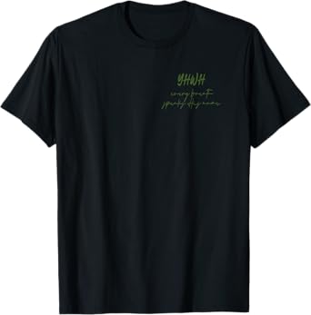 YHWH Lungs Christian,Every Breath Speak His Name (Bow Sides) T-Shirt