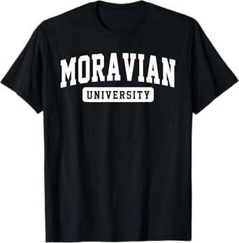 Moravian Vintage Arch University Arch Vintage Classic Design T-Shirt