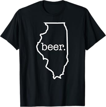 Craft Beer Lover Illinois Beer State Of Illinois Men Women T-Shirt