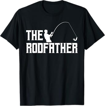 Funny Gift The Rodfather Fisherman Fishing Rod T-Shirt