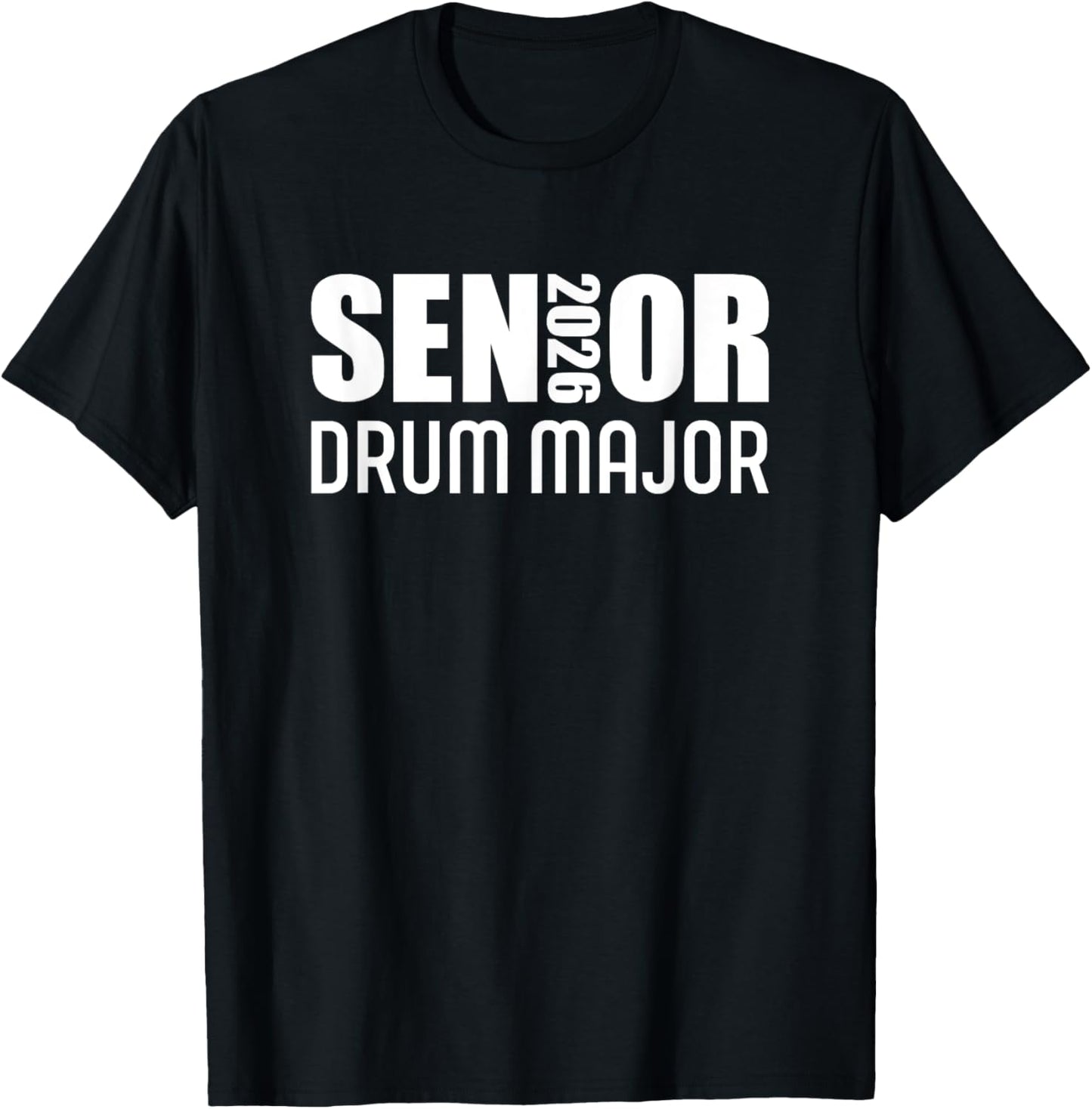 2026 Senior Drum Major Marching Band Class of 2026 T-Shirt