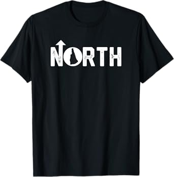 Vintage Up North New Hampshire State Map T-Shirt