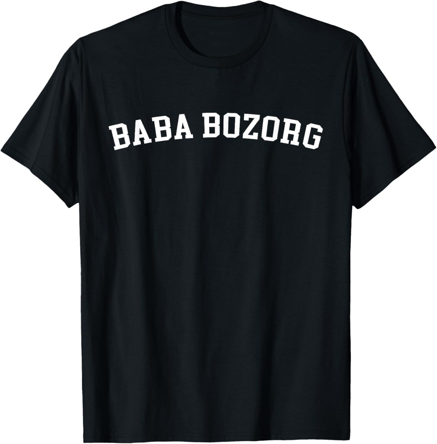 Baba Bozorg T-shirt for Men Black Casual Tee