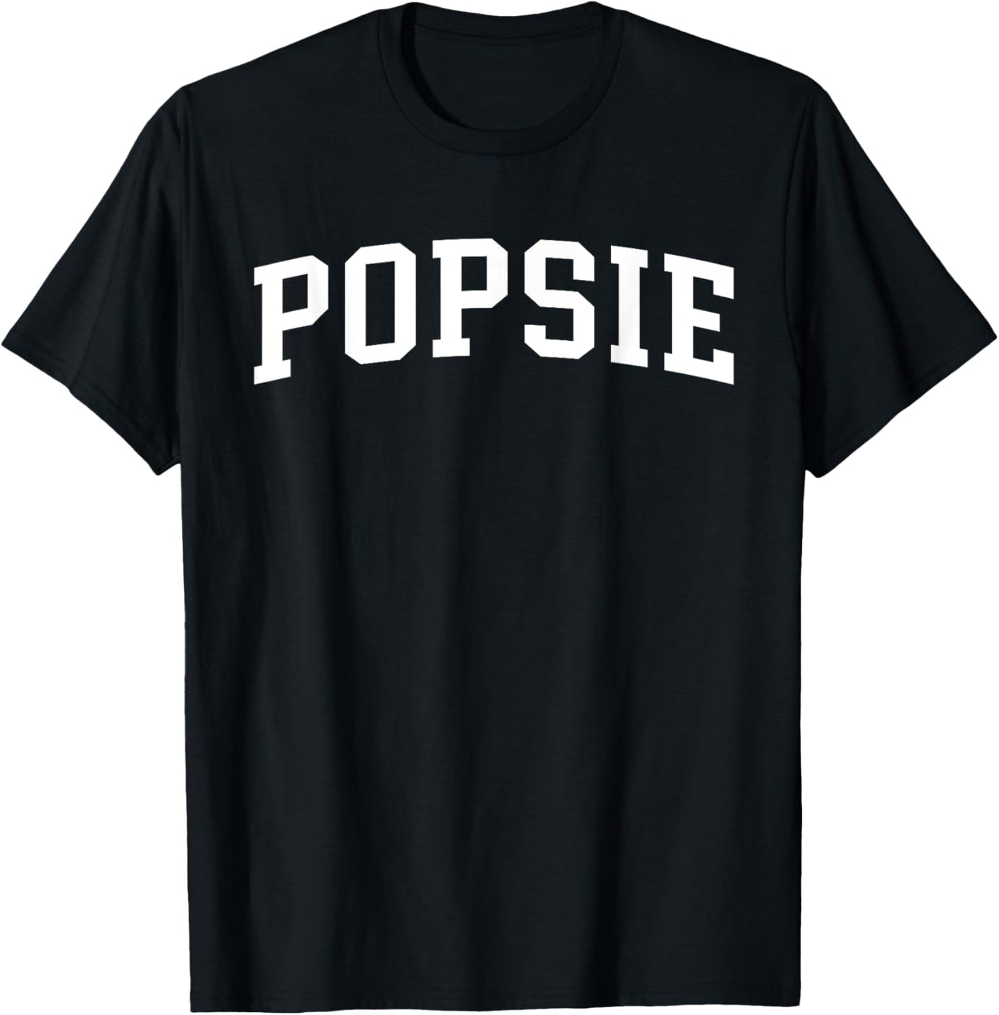Popsie Graphic T-Shirt for Men Black Casual Tee