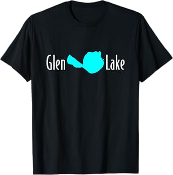 Minimalist Glen Lake, Michigan T-Shirt