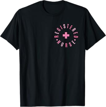 Retro Registered Nurse Stethoscope Nursing RN Staff T-Shirt
