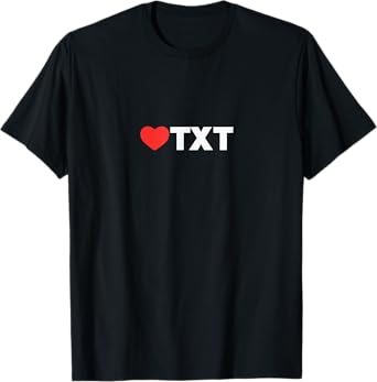 LOVE (heart) TXT - Loved By People Whose Favorite is TXT T-Shirt