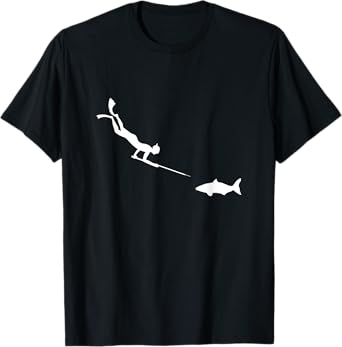 Spearfisher And Fish Underwater Fishing Spearfisher Gift T-Shirt