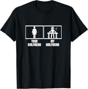 Your Girlfriend My Girlfriend Boyfriend DJ Funny Disc Jockey T-Shirt