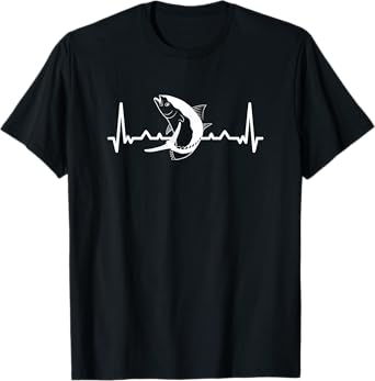 Vintage Love Yellowfin Tuna Heartbeat Bluefin Tuna T-Shirt