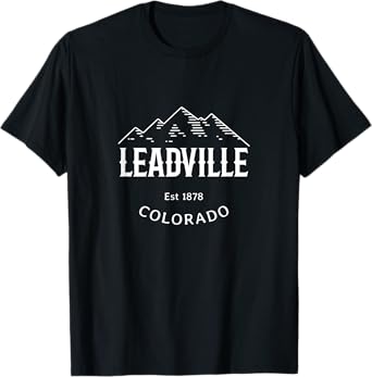 Original Leadville Colorado Rocky Mountains Graphic Design T-Shirt