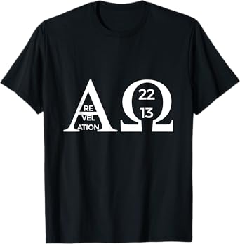 Revelation 22:13 Alpha Omega T-Shirt Bible Christian Shirt T-Shirt