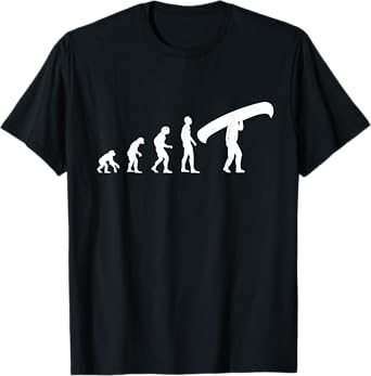 Canoe Evolution T-Shirt - Funny Canoeing Shirt Gift T-Shirt