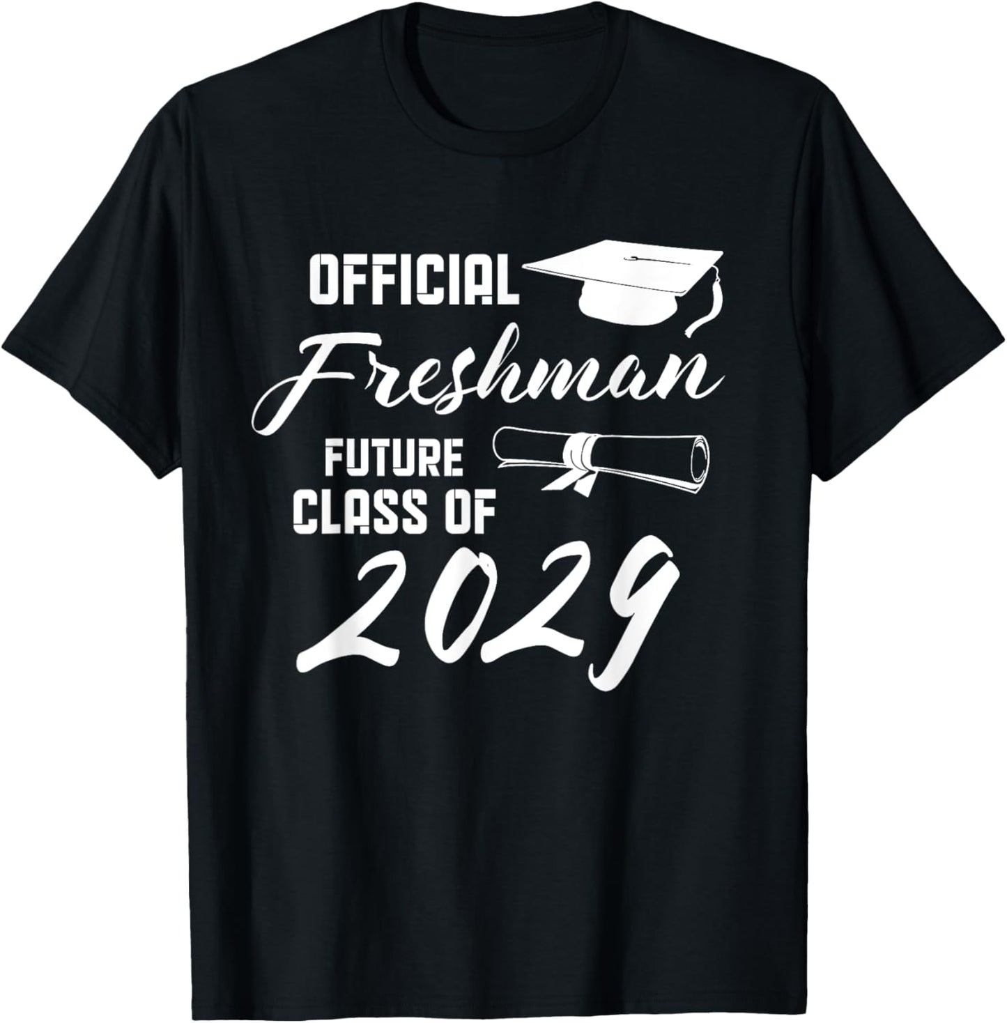 Official Freshman Class Of 2029 First Day Of School T-shirt by TeeBrew